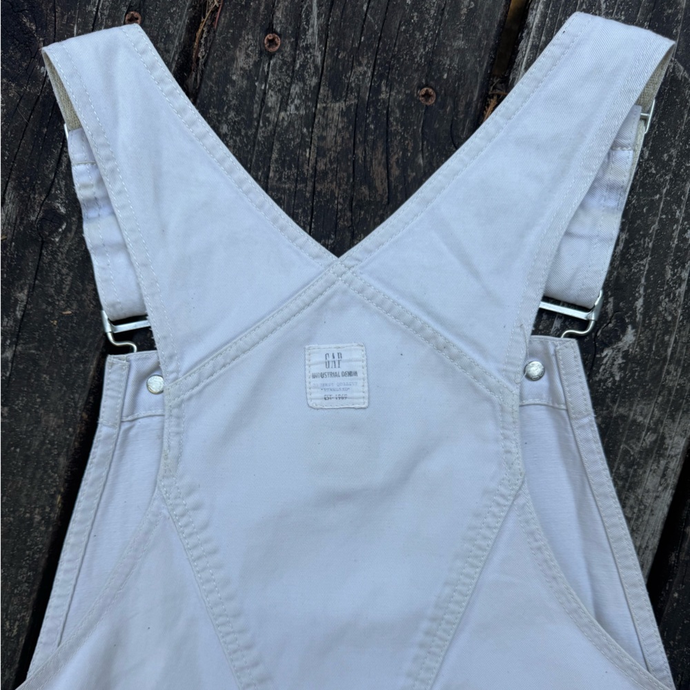 GAP Women's Light Gray Denim Overalls - Picture 4 of 8